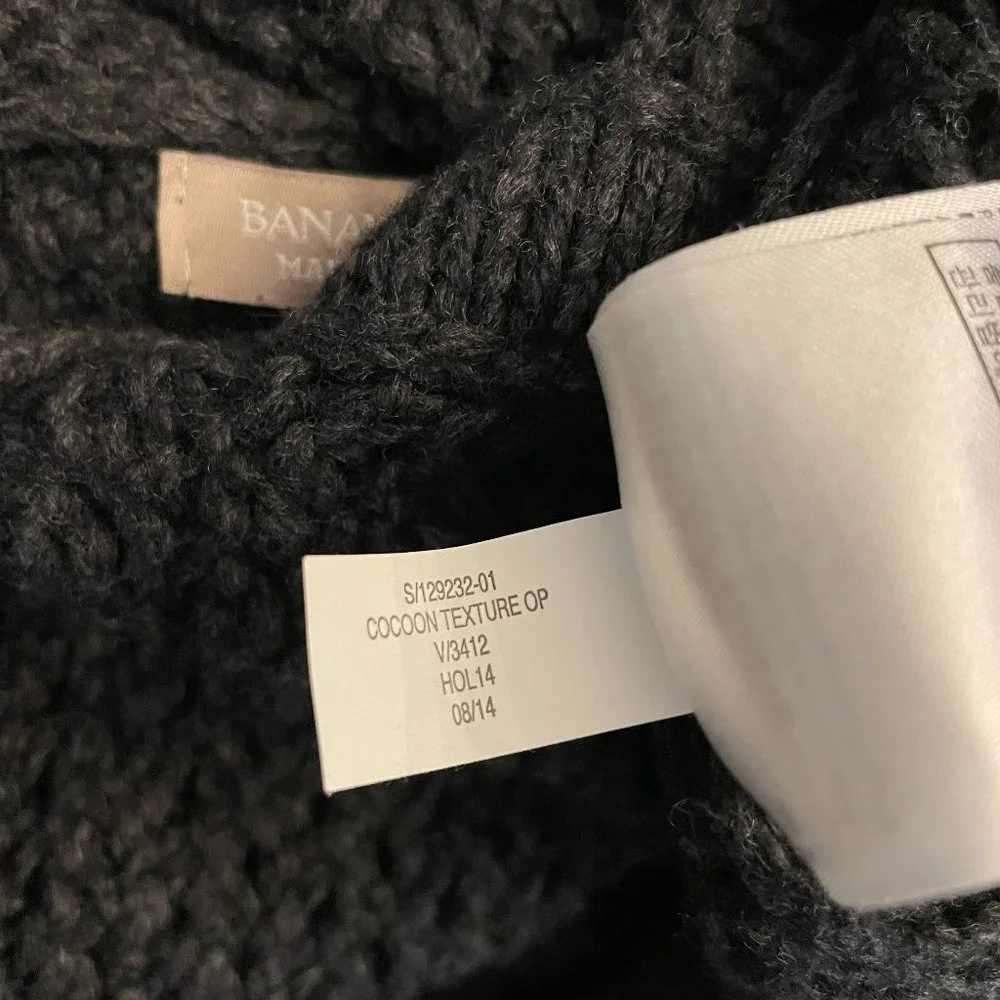 Banana Republic Open Front Textured Long Cardigan Sweater